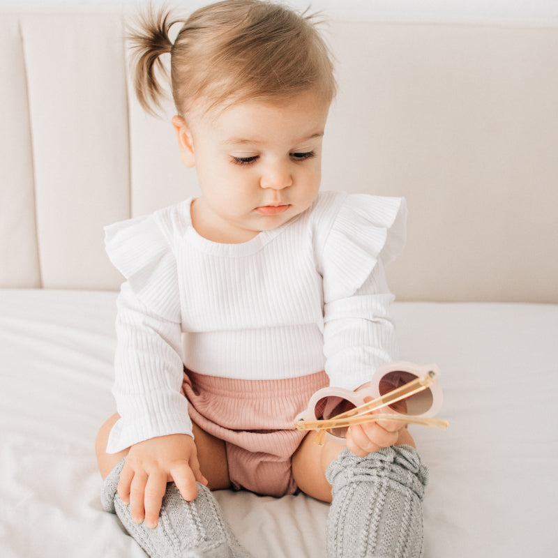 Ruffle Baby Bloomer in Pink Blush NectarineKids