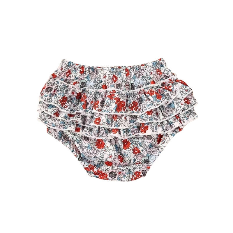 Baby girl bloomer floral patterns ruffle butts