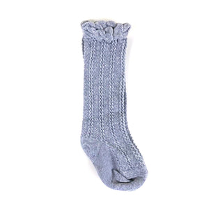 knee high sock gray