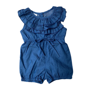 baby girl denim romper