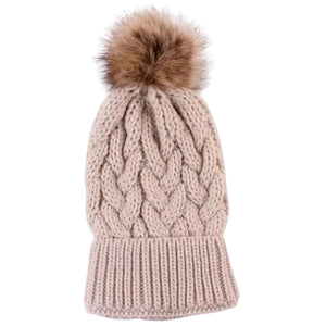 mom and baby matching beanie