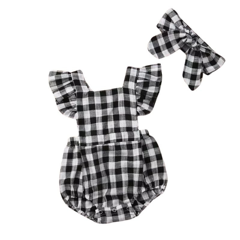 Baby girl romper and head band
